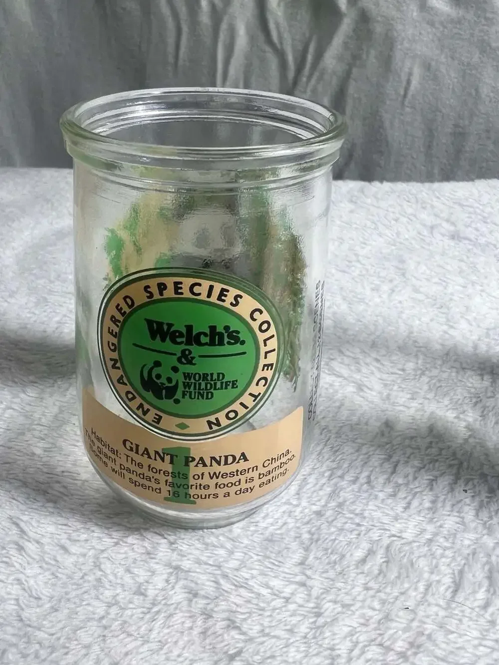 Set of 6 Vintage Welch's Jelly Jar Glasses Featuring Animals and Characters